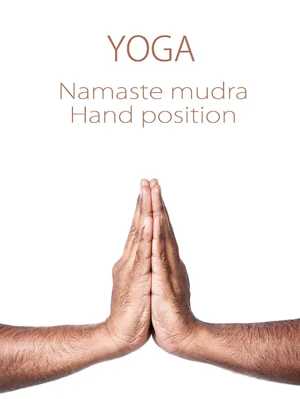 Namaste hand in Yoga