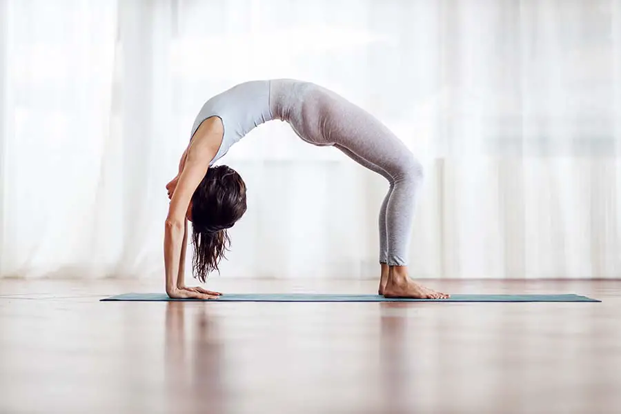 Wheel pose yoga